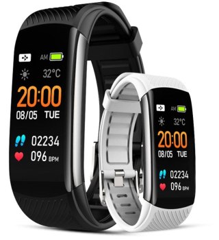 Smartband GIEWONT Fit&GO Duo GW200-2 - Black + Pasek Ice White