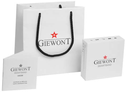 Smartband GIEWONT Fit&GO Duo GW200-5 - Black + Pasek Go Green