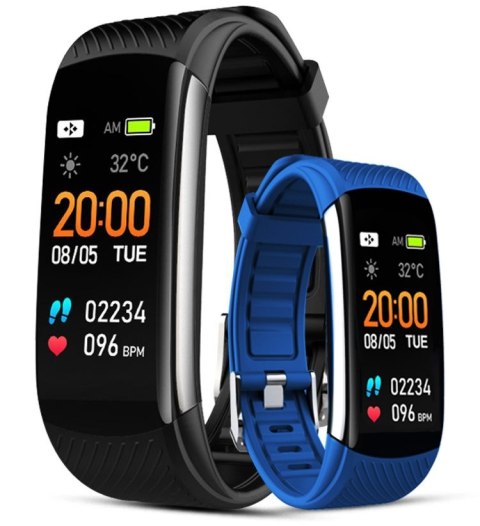Smartband GIEWONT Fit&GO Duo GW200-7 - Black + Pasek Sky Blue