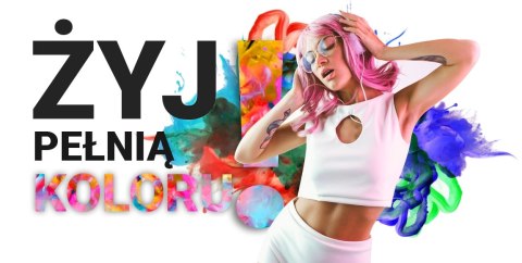 Smartband GIEWONT Fit&GO Duo GW200-8 - Black + Pasek Touch of Lavender