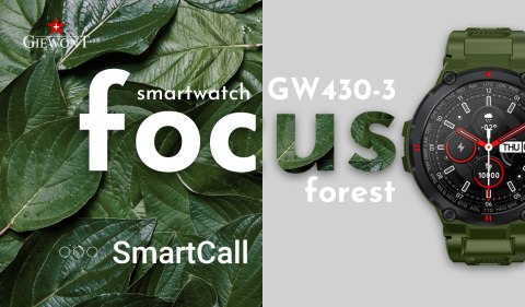 Smartwatch GIEWONT Focus SmartCall GW430-3 - Forest