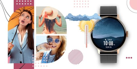 Smartwatch GIEWONT Supernova SmartCall GW330-4 Black Shine/Powder Pink