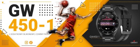 Smartwatch GIEWONT Vertex SmartCall GW450-1 Carbon/Carbon Silikon