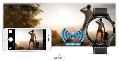 Smartwatch GIEWONT Vertex SmartCall GW450-2 Carbon/Carbon Leather