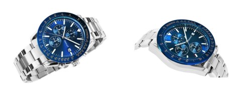 Zegarek Męski GIEWONT PrimeChrono GW8620-2 Chronograf Silver/Blue