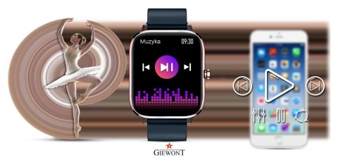 Smartwatch GIEWONT Dynamic SmartCall GW230-5 - RoseGold/Deep Ocean