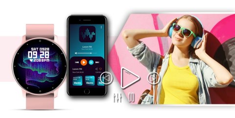 Smartwatch GIEWONT Sport Around GW120-1 - Powder Pink