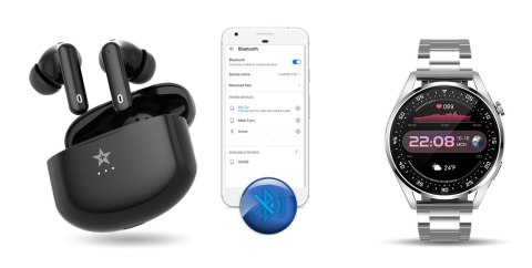 Słuchawki bezprzewodowe GIEWONT RealSound PRO ANC ENC GWS800-1 Czarne