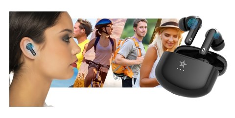 Słuchawki bezprzewodowe GIEWONT RealSound PRO ANC ENC GWS800-1 Czarne