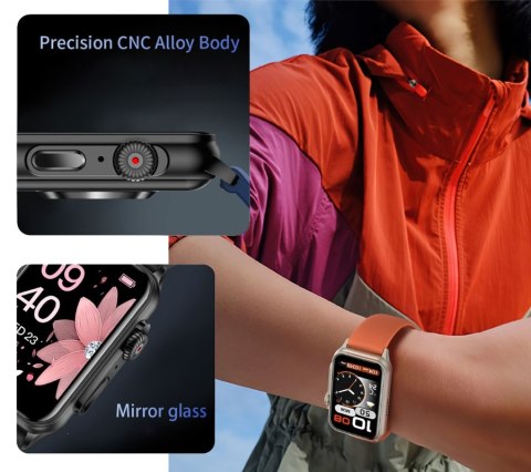 Smartwatch Damski RUBICON RNCF06 Tytan/Orange SMARUB221