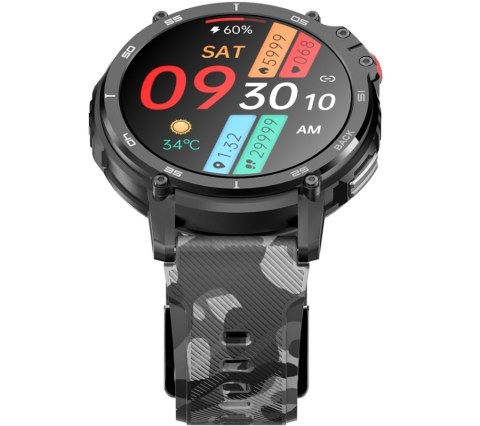 Smartwatch Męski RUBICON RNCF08 Black/Moro SMARUB232