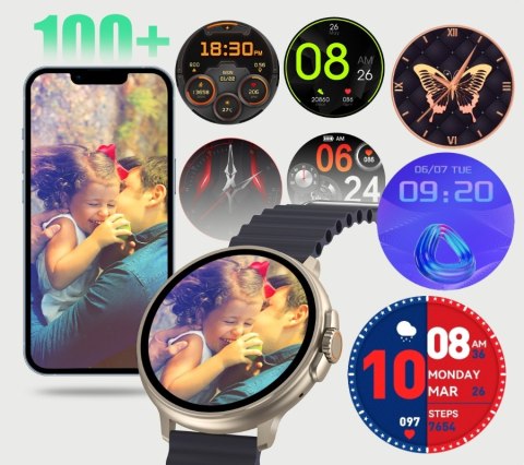 Smartwatch RUBICON RNCF15 Tytan/Orange SMARUB258