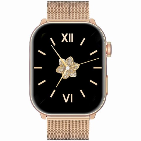 Smartwatch Damski GRAVITY GT28-6 Pasek + Bransoleta Różowe złoto Różowy