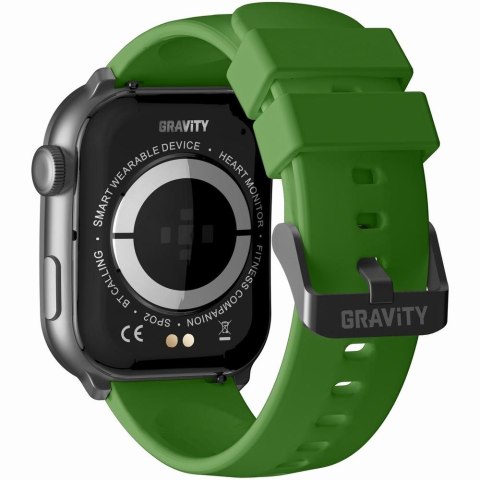 Smartwatch Męski GRAVITY GT28-4 Pasek + Bransoleta Zielono Czarny