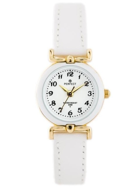 ZEGAREK DZIECIĘCY PERFECT LP004-02 - KOMUNIJNY - biały (zp801a) + BOX