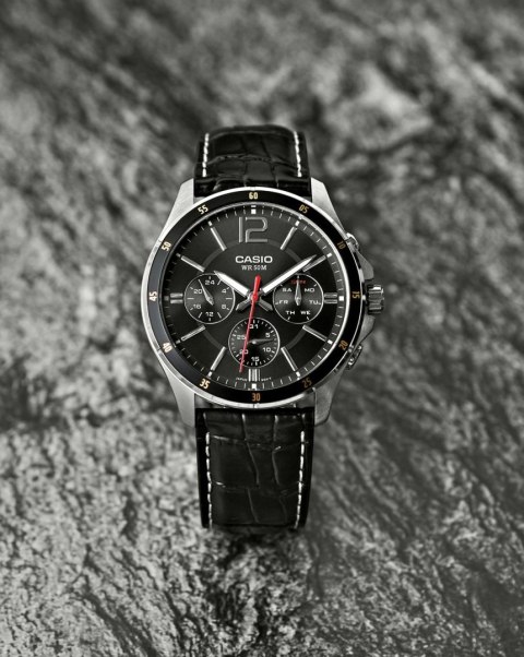 ZEGAREK MĘSKI CASIO MTP-1374L-1AV (zd064b) + BOX