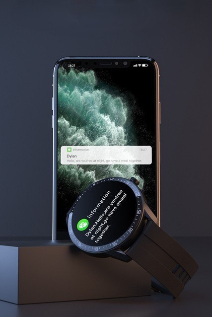 SMARTWATCH MĘSKI G. Rossi SW018-2 silver/gray (sg012b) WŁASNE TARCZE