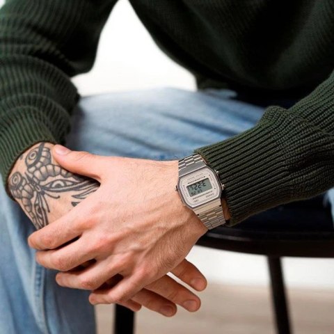 ZEGAREK UNISEX CASIO Retro Vintage A168WA-8A + BOX (zd088g)