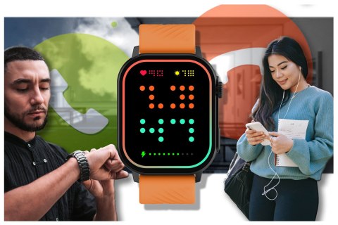 SMARTWATCH UNISEX GRAVITY GT15-2 - ROZMOWY BLUETOOTH, DODATKOWY PASEK (sg029b)