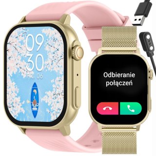 SMARTWATCH UNISEX GRAVITY GT15-7 - ROZMOWY BLUETOOTH, DODATKOWY PASEK (sg029g)