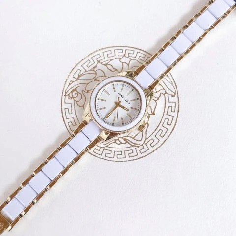 ZEGAREK DAMSKI Anne Klein Gold-Tone AK-3212WTGB + BOX