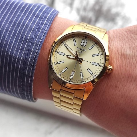 ZEGAREK MĘSKI CASIO MTP-VD02G-9EUDF (zd217d) + BOX