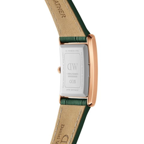 ZEGAREK DAMSKI DANIEL WELLINGTON Bound Crocodile Emerald Rose Gold 22mm DW00100694 + BOX