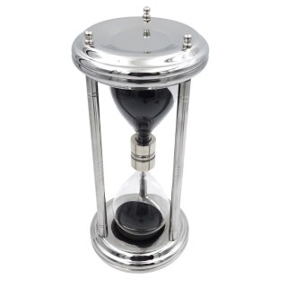 Duża Srebrna Klepsydra 10 min - Dekoracja Biurka - MX 3015