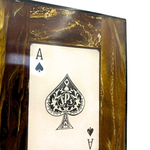 Dwie talie kart w pudełku z żywicy - 51668