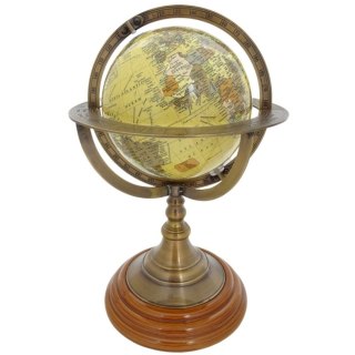 Globus dekoracyjny na mosiężnej podstawie - NC2142