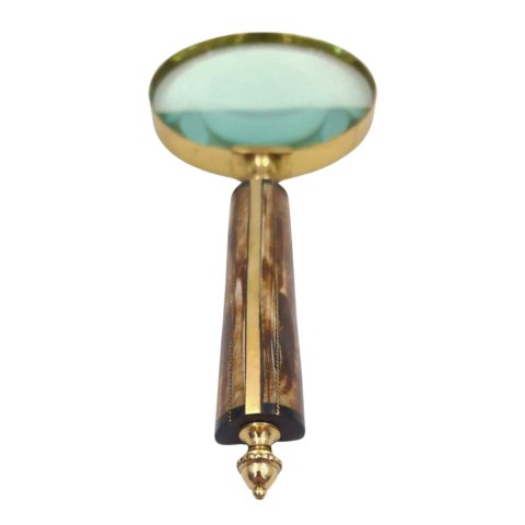 Lupa w Oprawie Mosiężnej z Kościaną Rączką - Idealna do Czytania - MFM