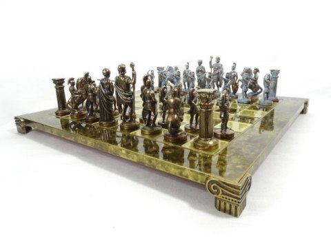 Szachy Mosiężne Łucznicy Duże 44x44cm - Luksusowy Prezent - S10BBRO