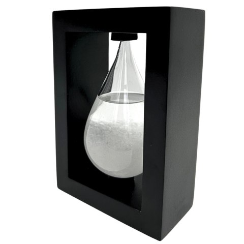 Barometr Burzowy Fitzroya w Oprawie Drewnianej - Kropla Storm Glass - BAW1