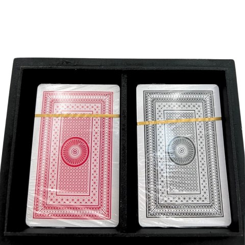 Dwie Talie Kart w Pudełku z Żywicy - Elegancki Prezent dla Gracza - G1220A