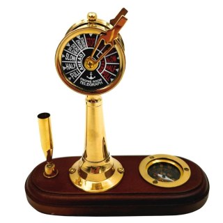 Elegancki Zestaw na Biurko - Telegraf Maszynowy, Kompas, Uchwyt na długopis - TT018