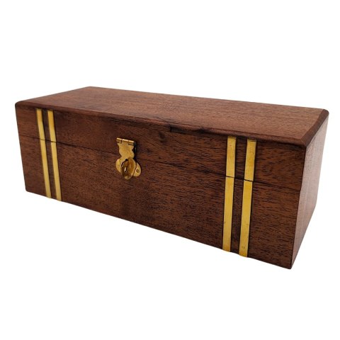 Zestaw Prezentowy Retro - Kompas, Luneta i Lupa w Pudełku Drewnianym - NC102369