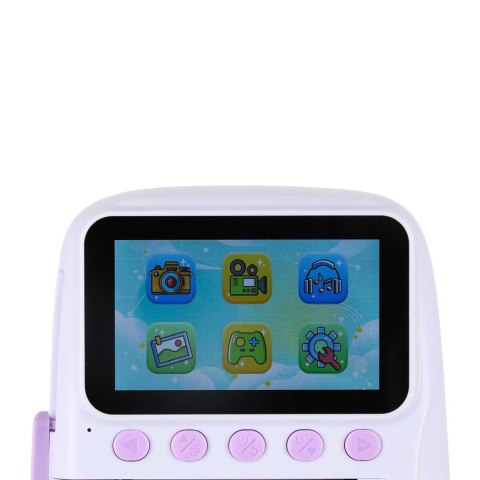 Aparat fotograficzny cyfrowy natychmiastowy 16x 128GB wkłady mazaki fioletowy