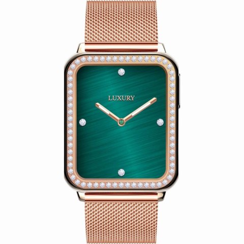 Smartwatch Gravity Różowe Złoto Różowy 2 Paski GT17-1