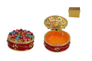 Kasetka metalowa, ażurowa - okrągła