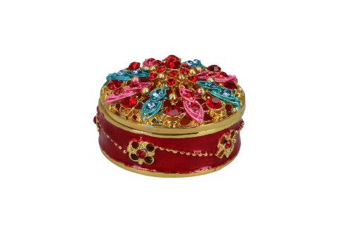 Kasetka metalowa, ażurowa - okrągła