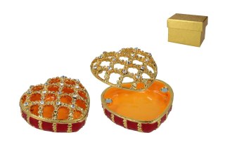 Kasetka metalowa, ażurowa - serce