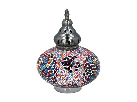 Lampa stołowa - klosz pojedynczy, wielokolorowy