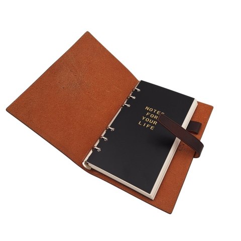 Elegancki Notes Skórzany A6 Retro Vintage z Zamknięciem - Pamiętnik - EE3
