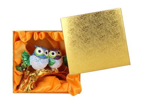 Kasetka metalowa - sowy