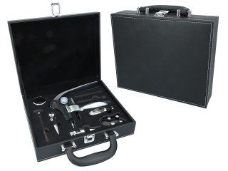 Kpl. akcesoriów do wina w walizce (7 elementów)