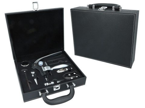 Kpl. akcesoriów do wina w walizce (7 elementów)