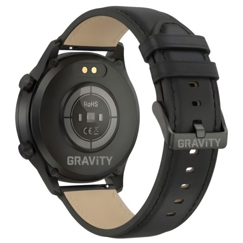 Smartwatch Gravity Czarny 2 Paski GT10-2
