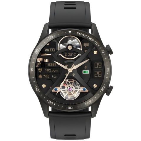 Smartwatch Gravity Czarny 2 Paski GT10-3