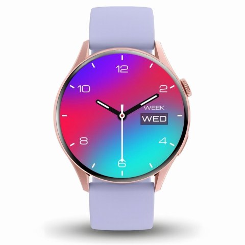 Smartwatch Gravity Różowe Złoto Pasek + Bransoleta GT11-7