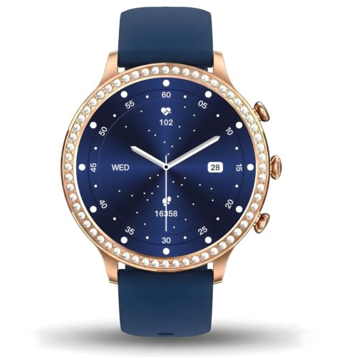 Smartwatch Gravity Różowe Złoto Pasek i Bransoleta GT5-6